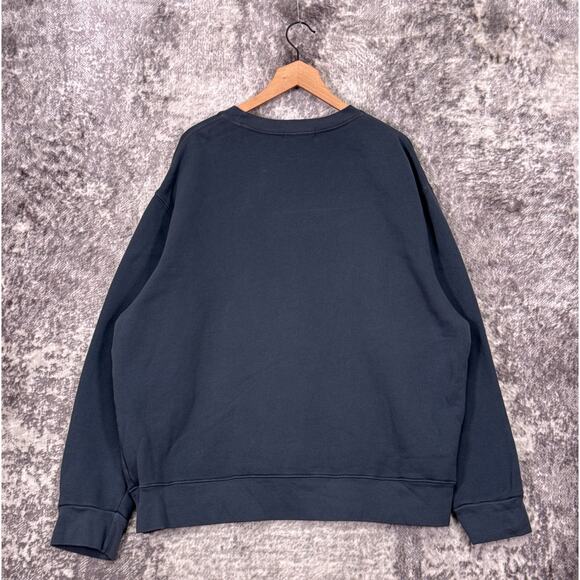 Perfectwhitetee Sweatshirt XXL Mens Perry French Terry Crewneck Gray Pullover - Picture 3 of 9